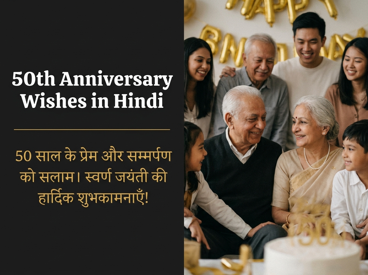 50th Anniversary Wishes in Hindi
