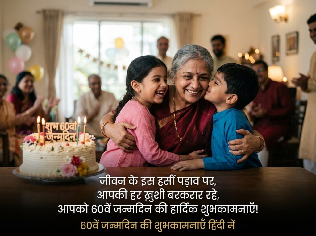 60th Birthday Wishes in Hindi 