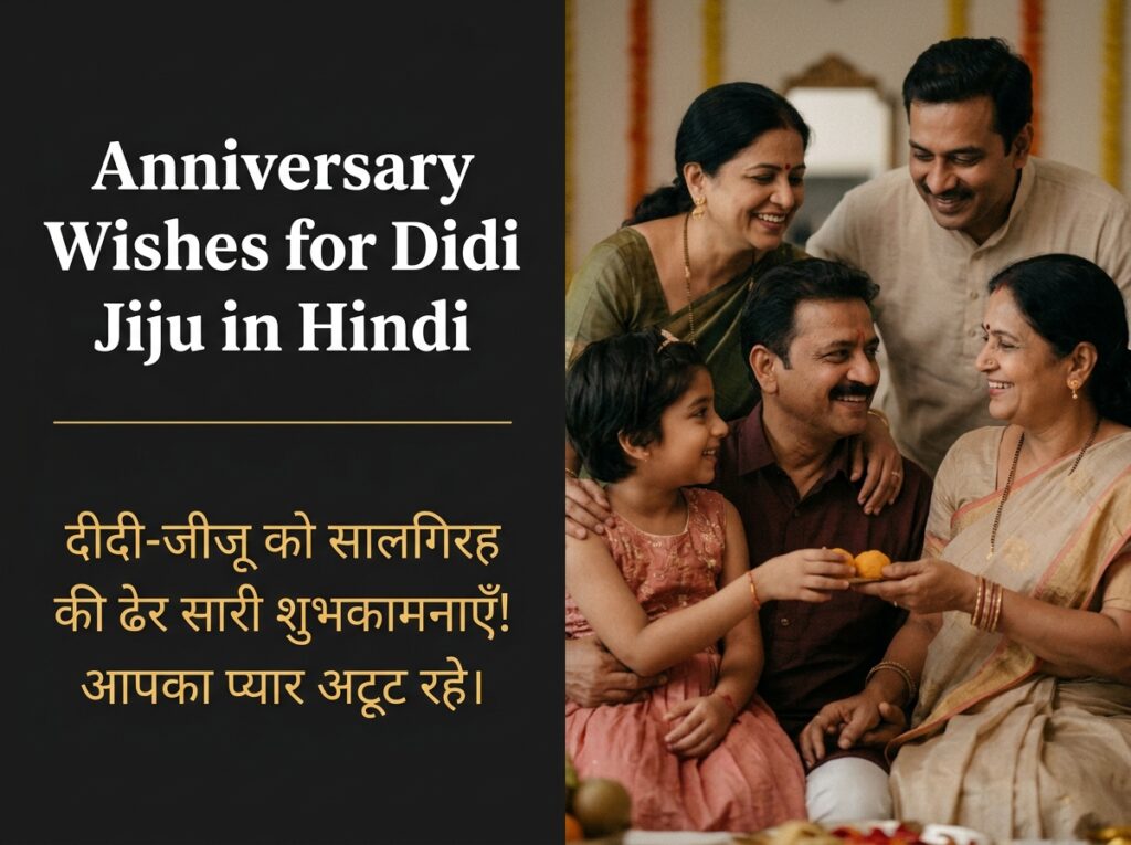 Anniversary Wishes for Didi Jiju in Hindi