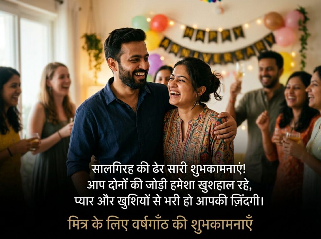Anniversary Wishes for Friend in Hindi