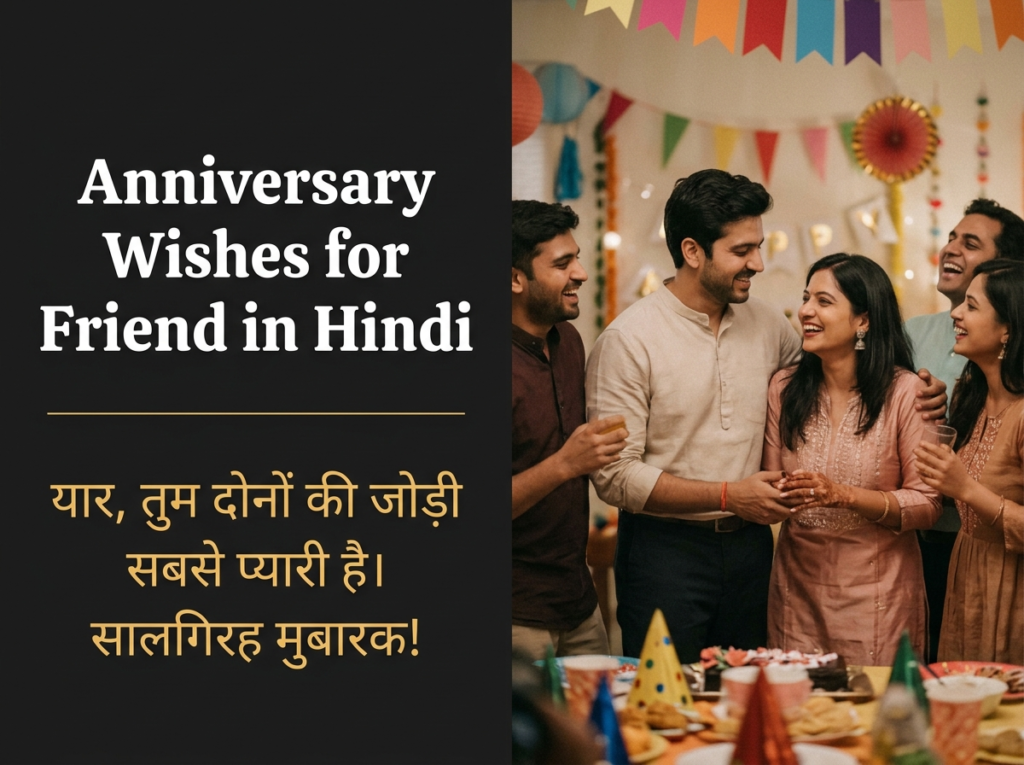 Anniversary Wishes for Friend in Hindi