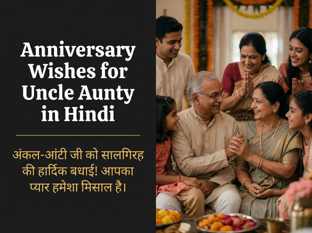 Anniversary Wishes for Uncle Aunty in Hindi
