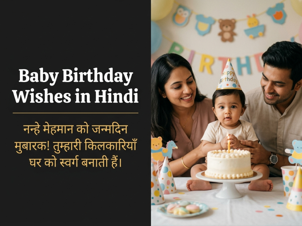 Baby Birthday Wishes in Hindi