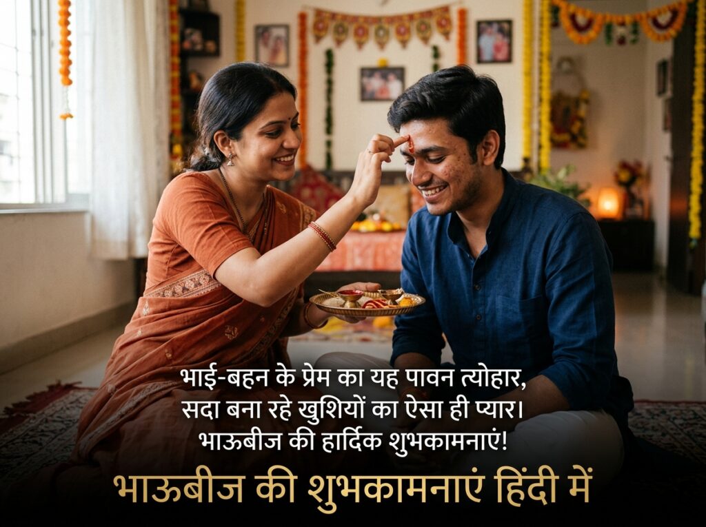 Bhaubeej Wishes in Hindi