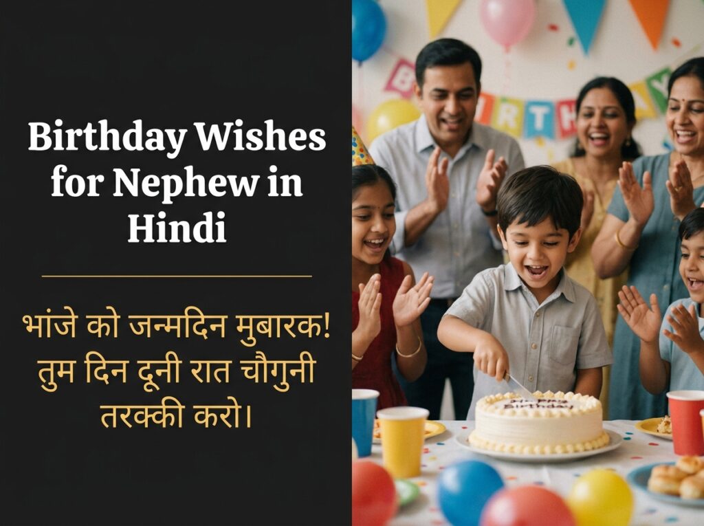Birthday Wishes for Bhanja / Nephew in Hindi