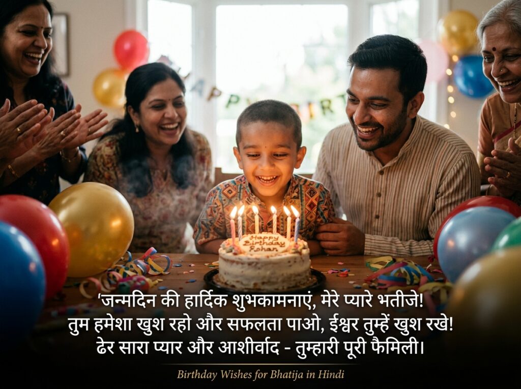 Birthday Wishes for Bhatija in Hindi