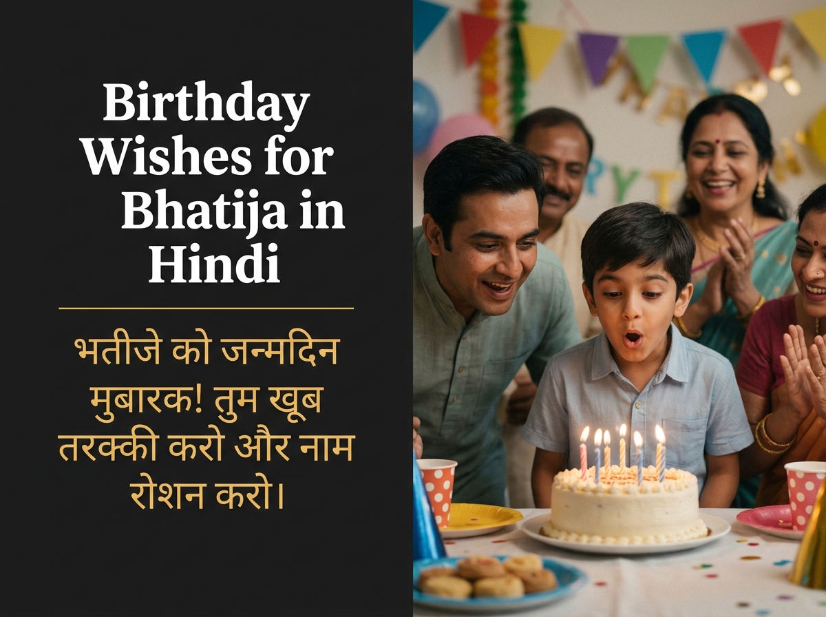 Birthday Wishes for Bhatija in Hindi
