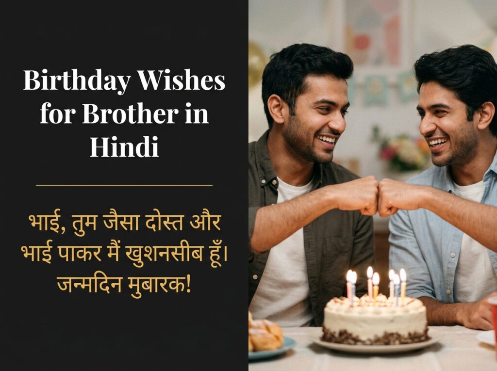 Birthday Wishes for Brother in Hindi