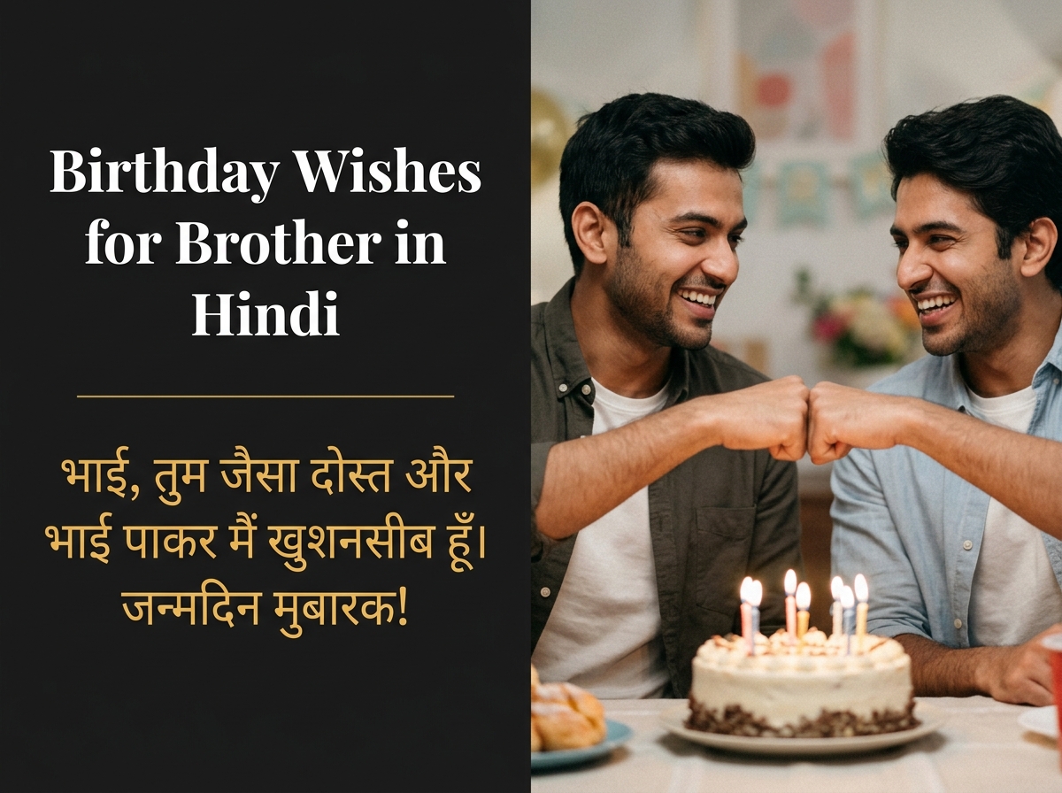 Birthday Wishes for Brother in Hindi
