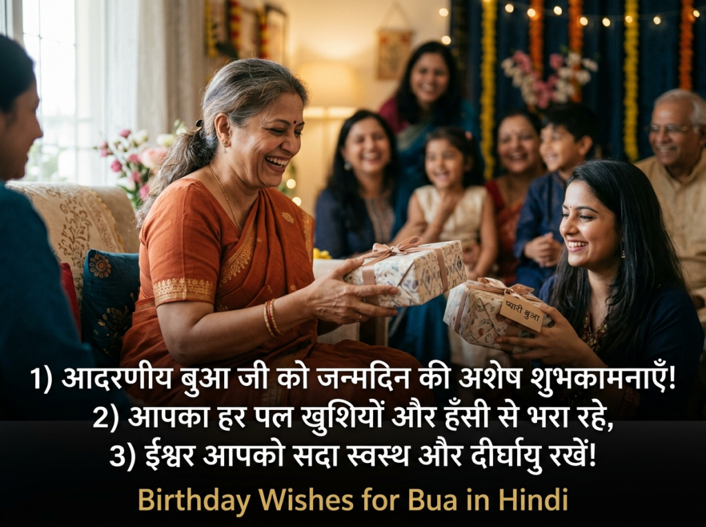 Birthday Wishes for Bua in Hindi