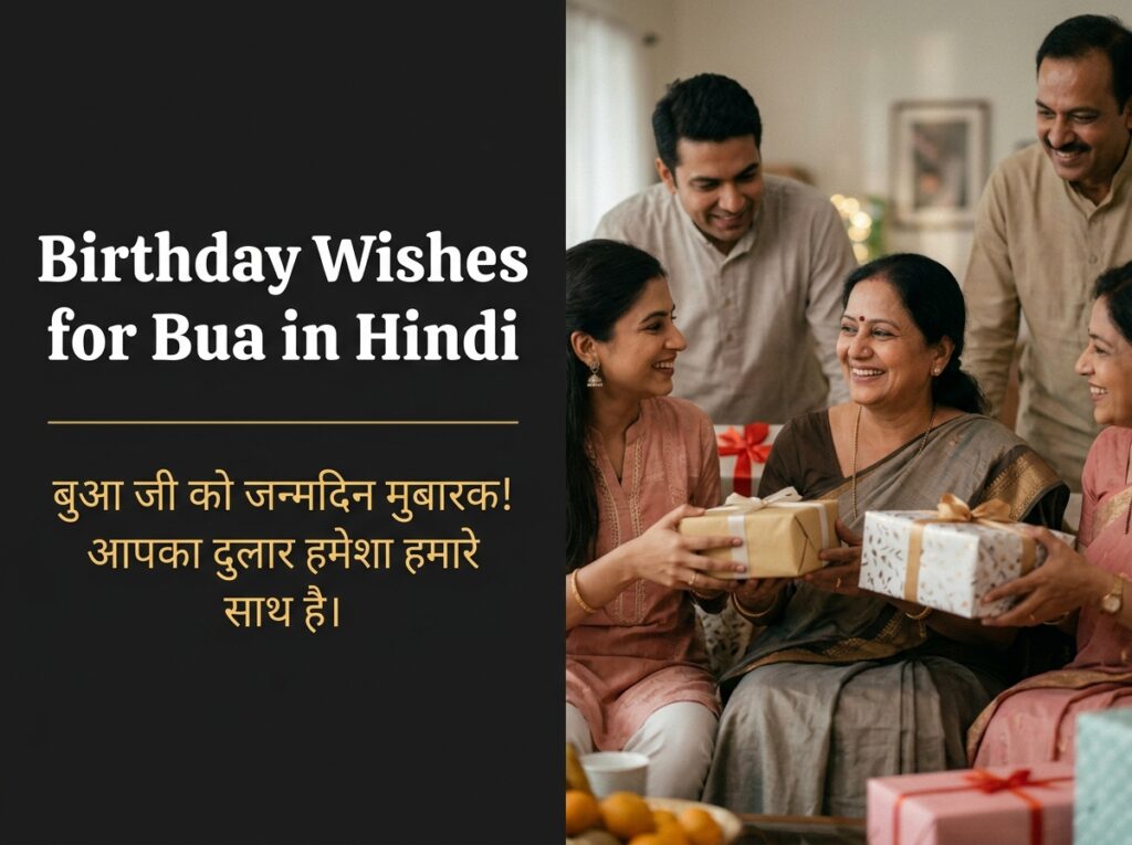Birthday Wishes for Bua in Hindi