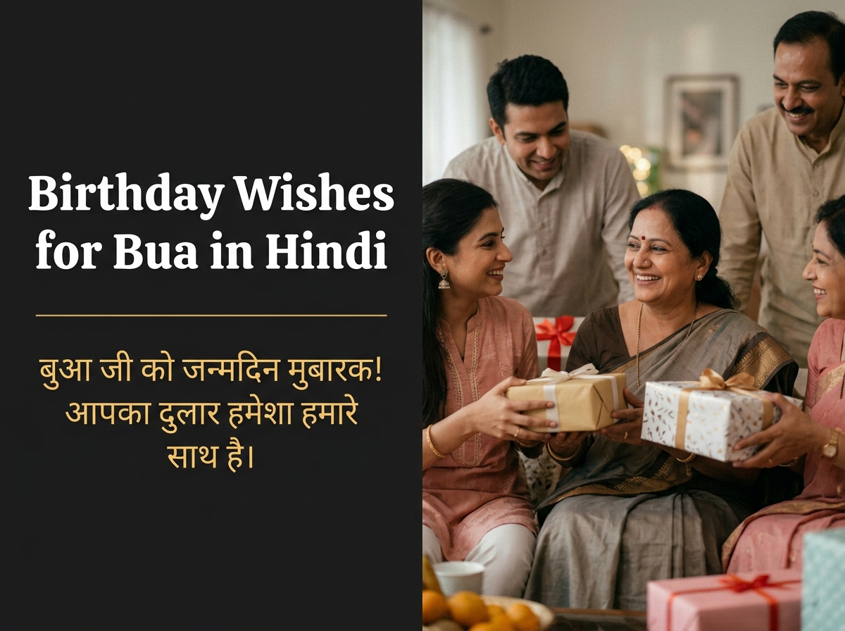 Birthday Wishes for Bua in Hindi