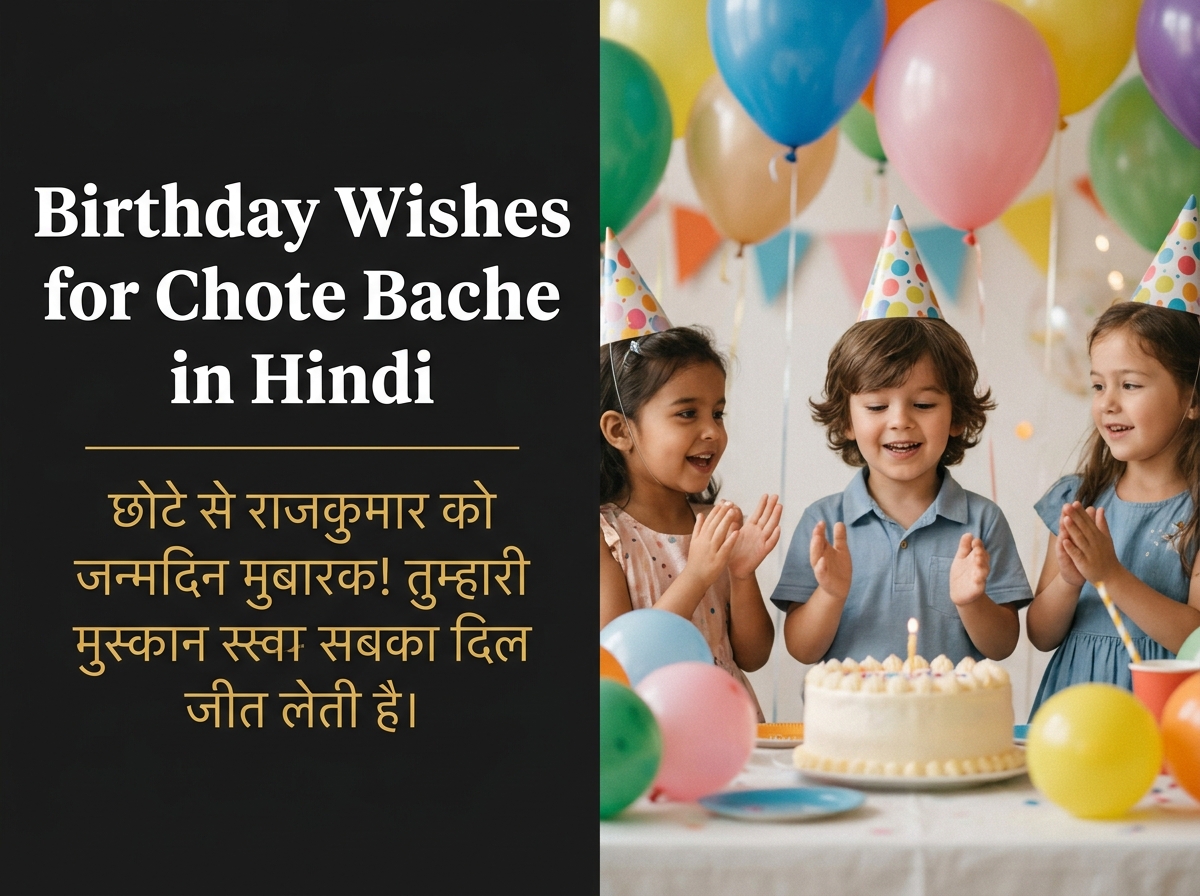 Birthday Wishes for Chote Bache in Hindi