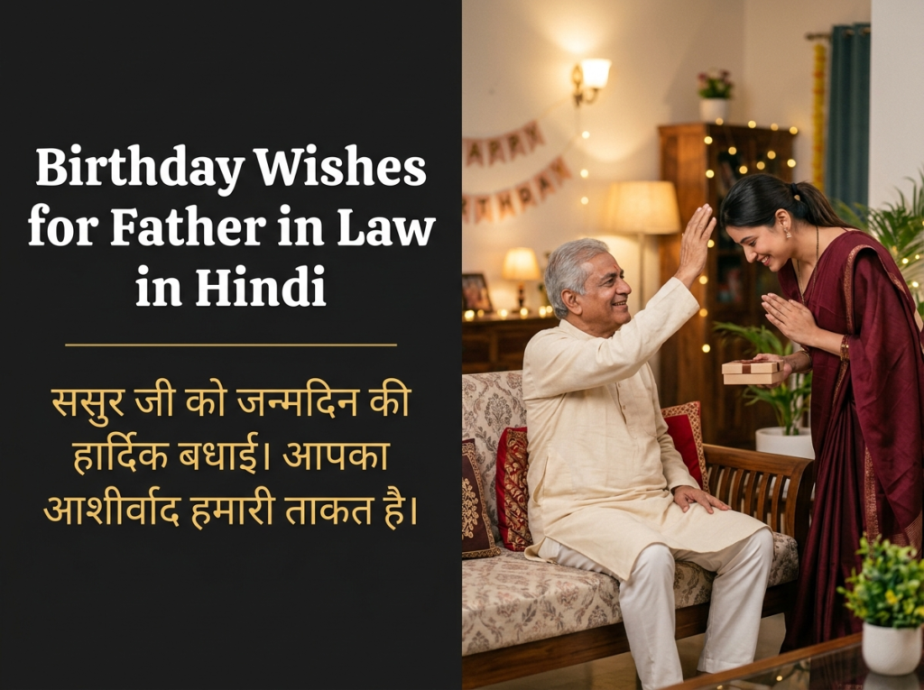 Birthday Wishes for Father in Law in Hindi