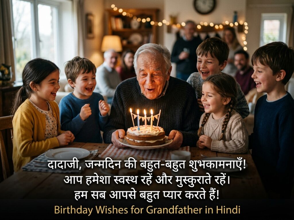Birthday Wishes for Grandfather / Dada Ji in Hindi