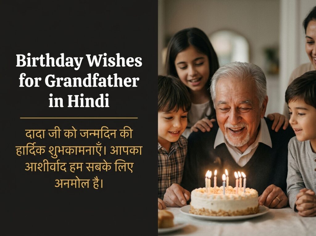 Birthday Wishes for Grandfather / Dada Ji in Hindi
