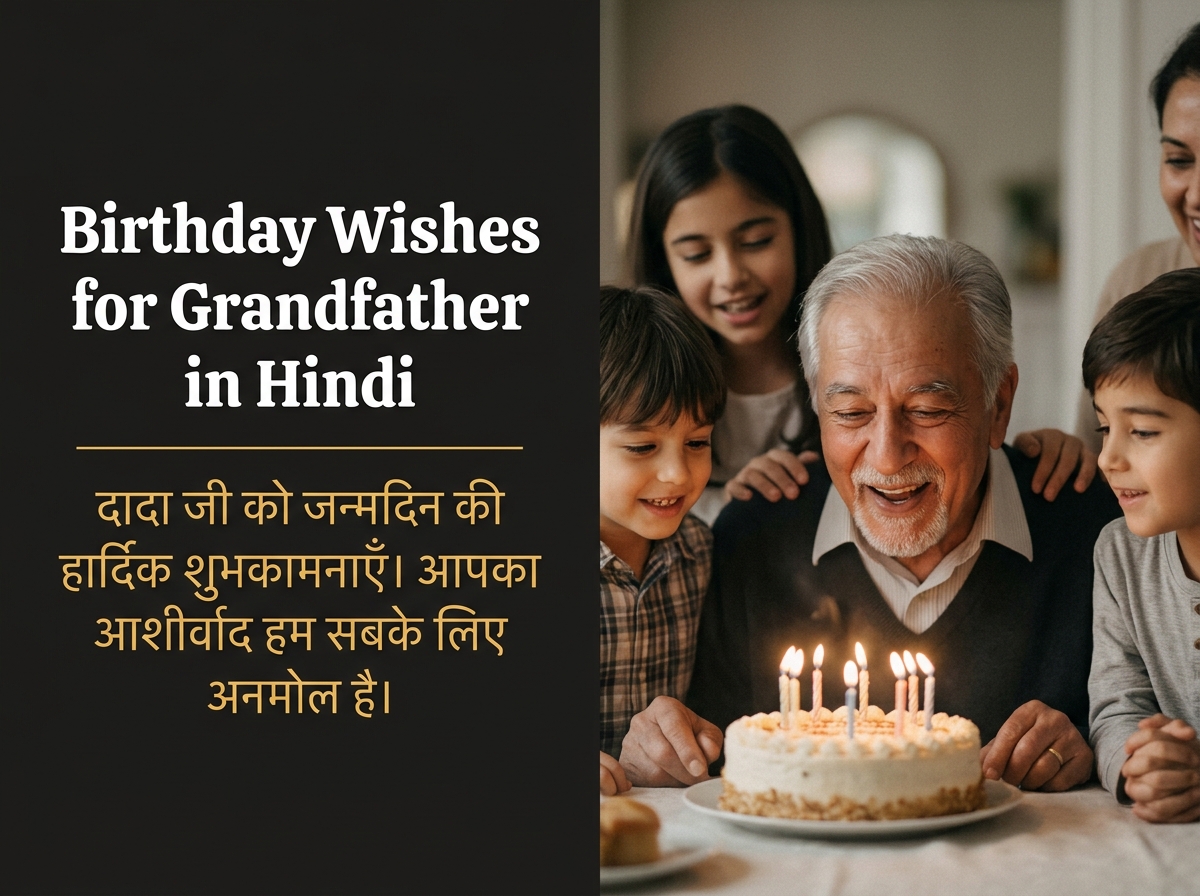 Birthday Wishes for Grandfather / Dada Ji in Hindi