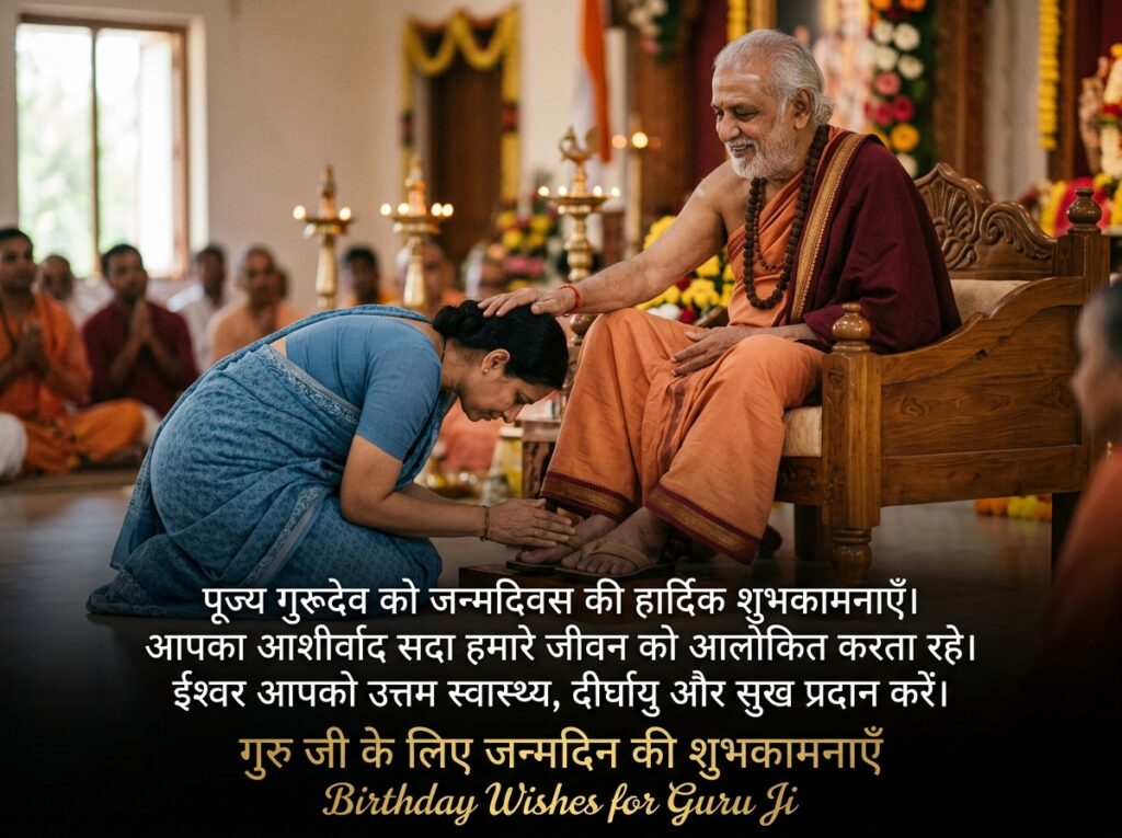 Birthday Wishes for Guru Ji in Hindi
