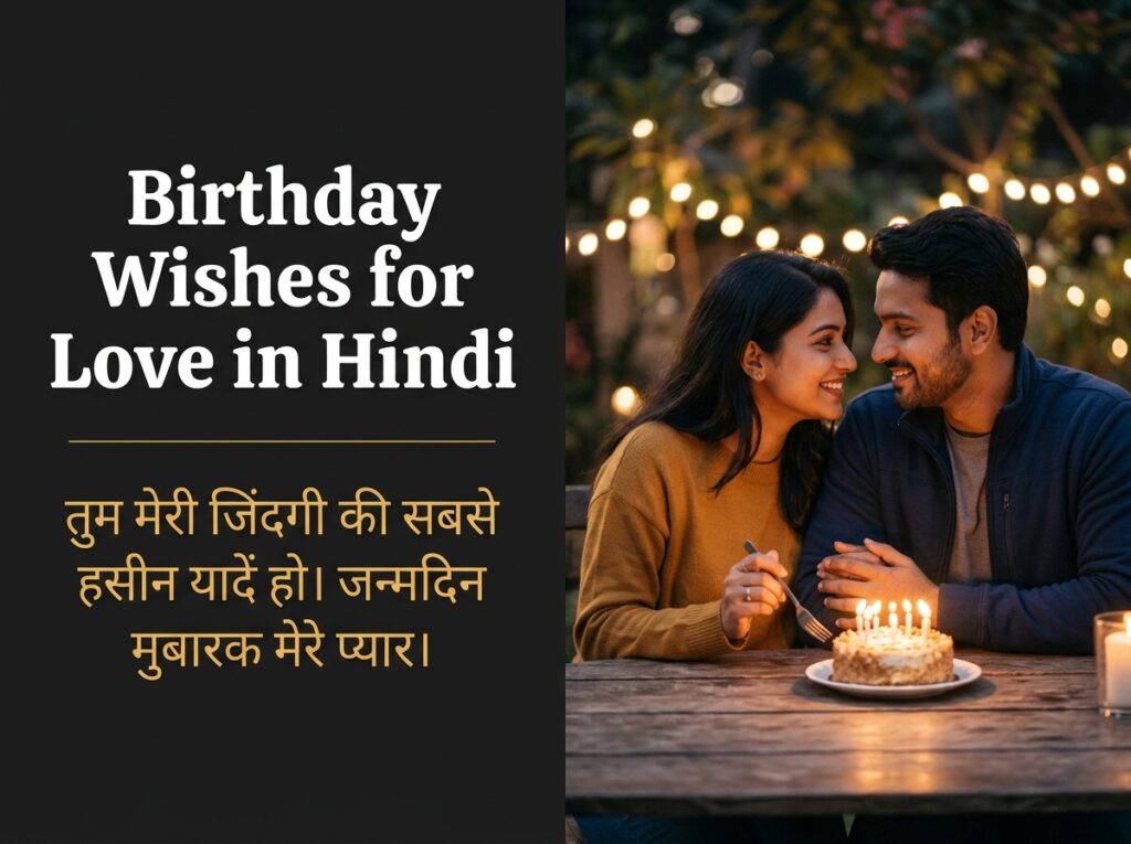 Birthday Wishes for Love in Hindi
