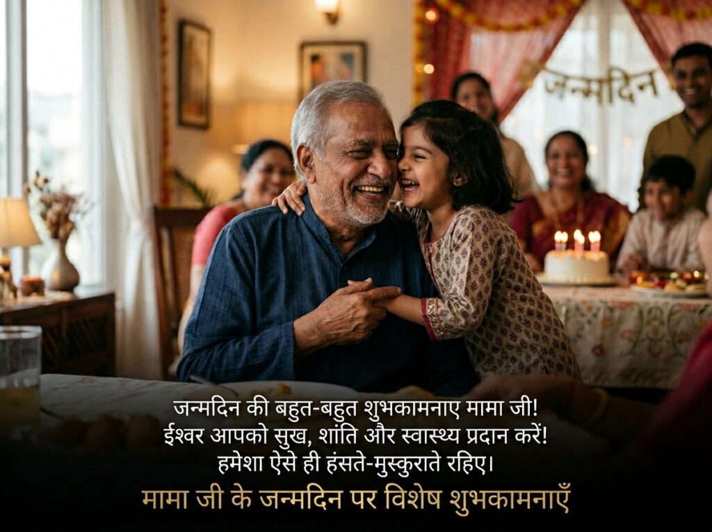 Birthday Wishes for Mama Ji in Hindi