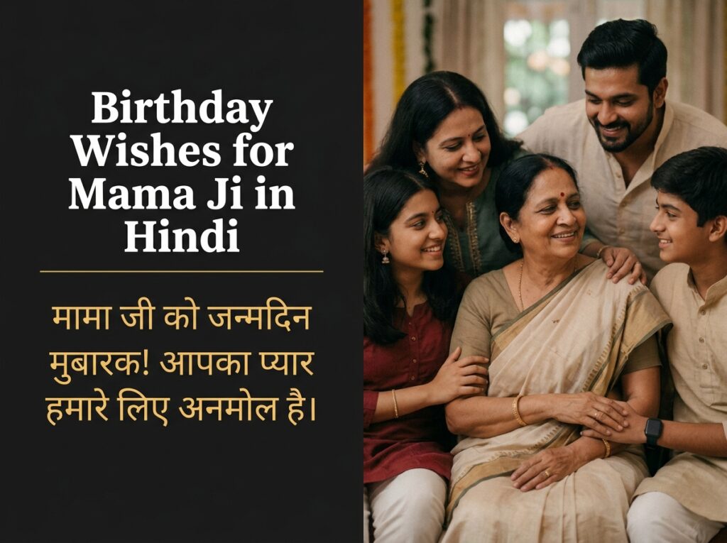 Birthday Wishes for Mama Ji in Hindi