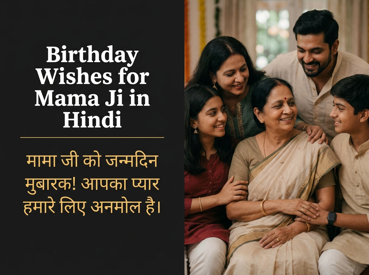 Birthday Wishes for Mama Ji in Hindi
