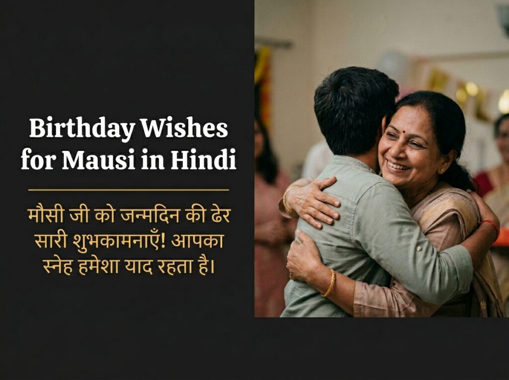 Birthday Wishes for Mausi in Hindi