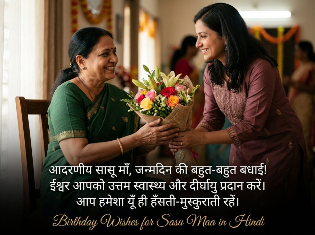 Birthday Wishes for Sasu Maa in Hindi