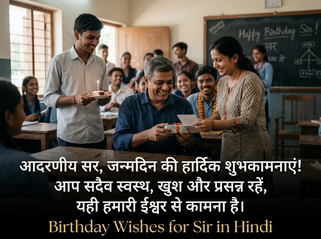 Birthday Wishes for Sir in Hindi