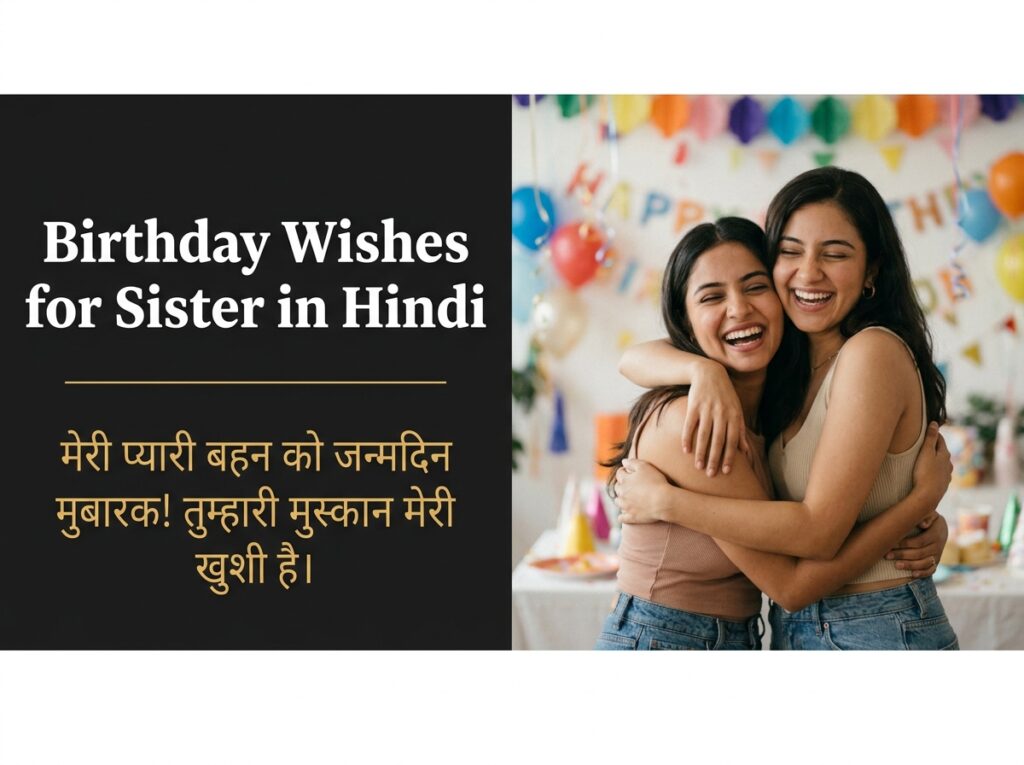 Birthday Wishes for Sister in Hindi