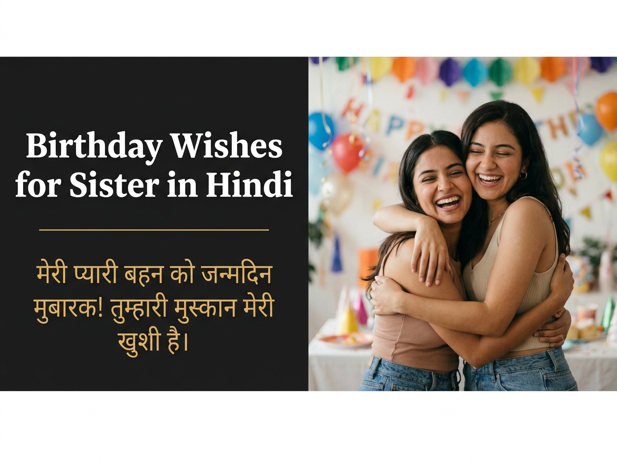 Birthday Wishes for Sister in Hindi