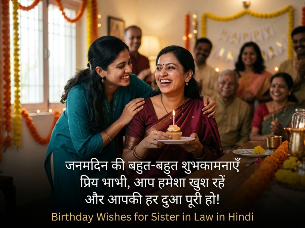 Birthday Wishes for Sister in Law in Hindi