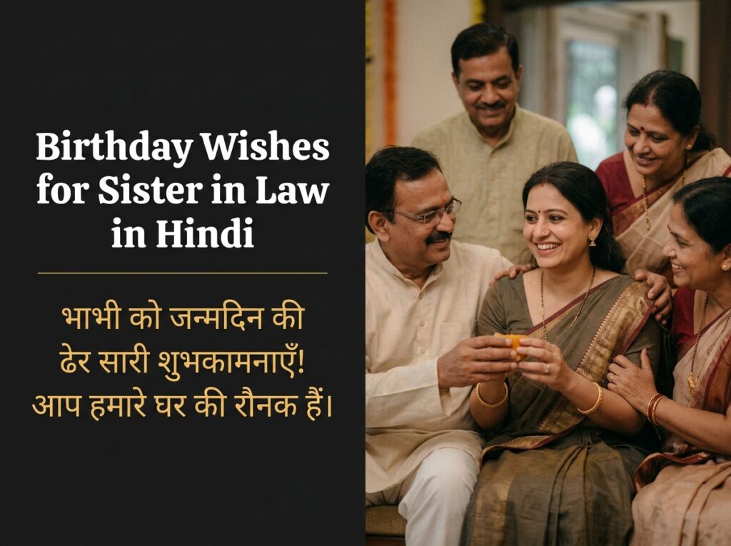 Birthday Wishes for Sister in Law in Hindi