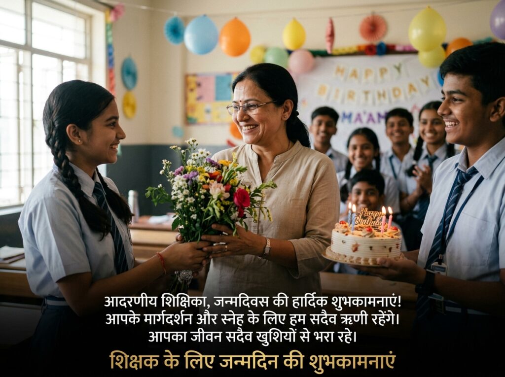 Birthday Wishes for Teacher in Hindi