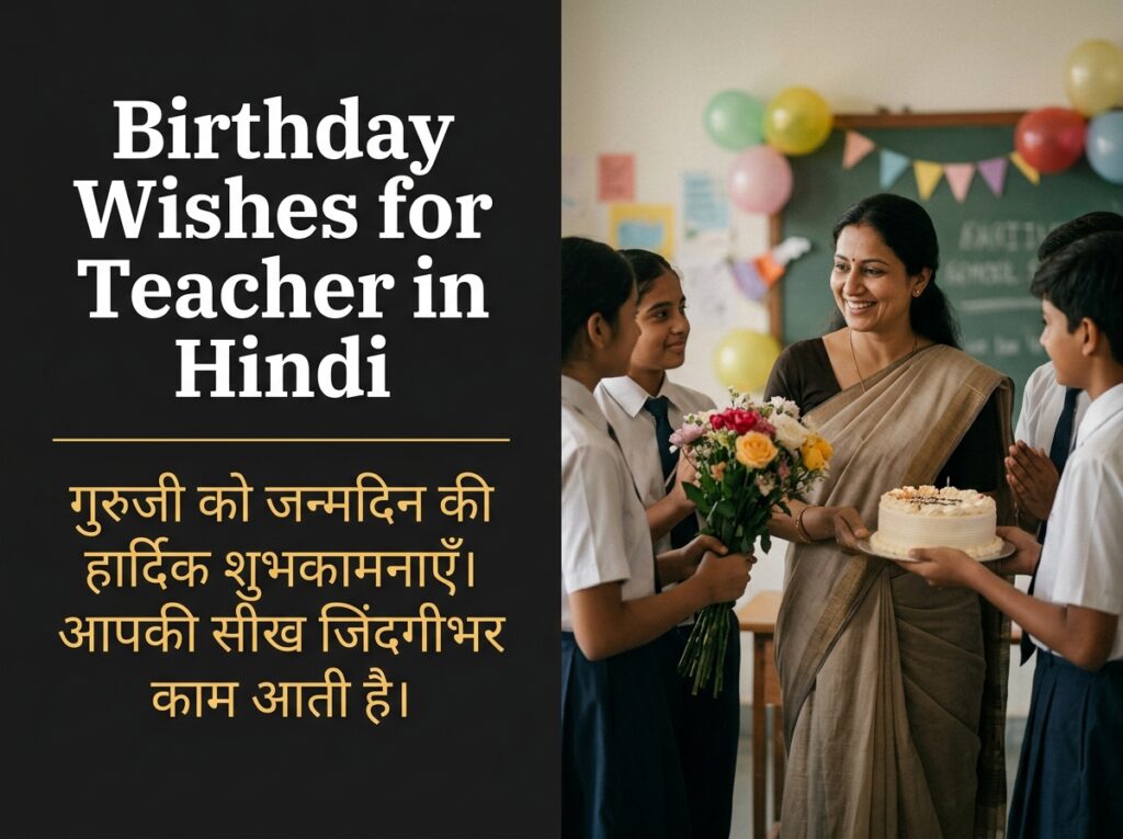 Birthday Wishes for Teacher in Hindi