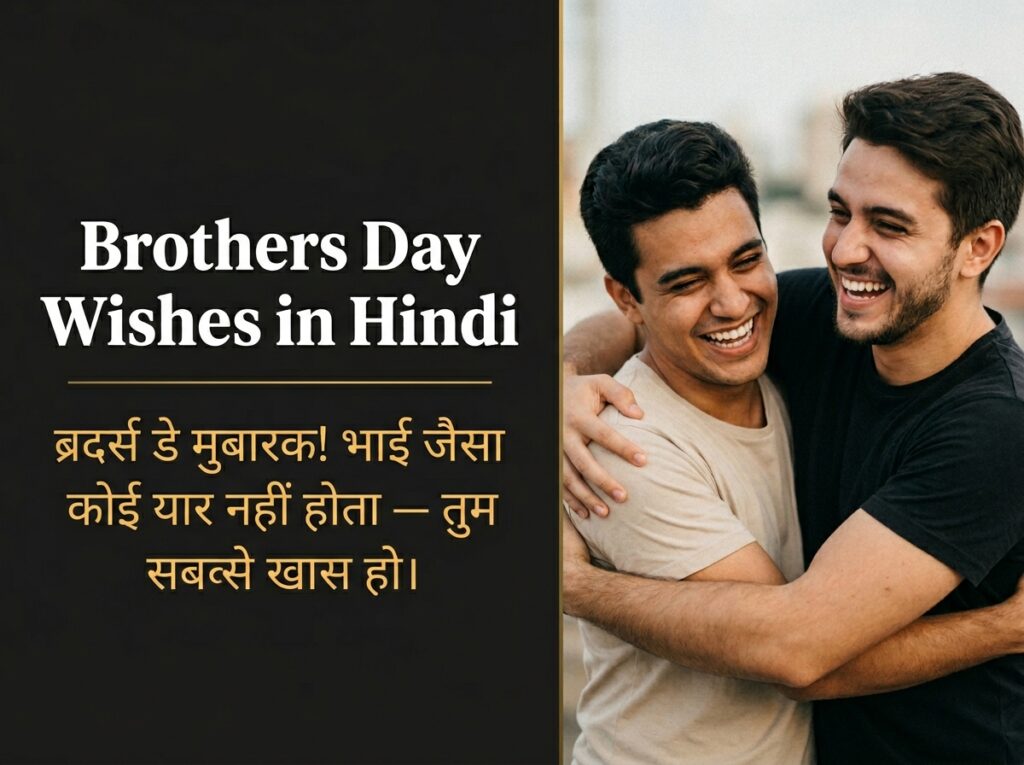 Brothers Day Wishes in Hindi