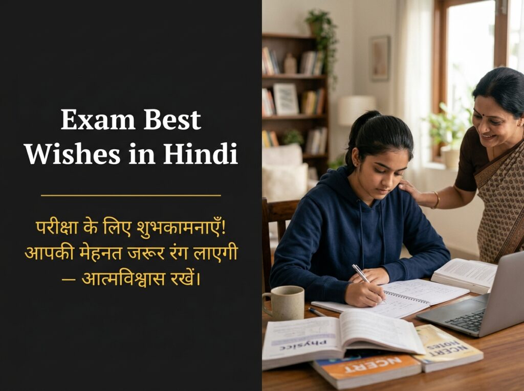 Exam Best Wishes in Hindi