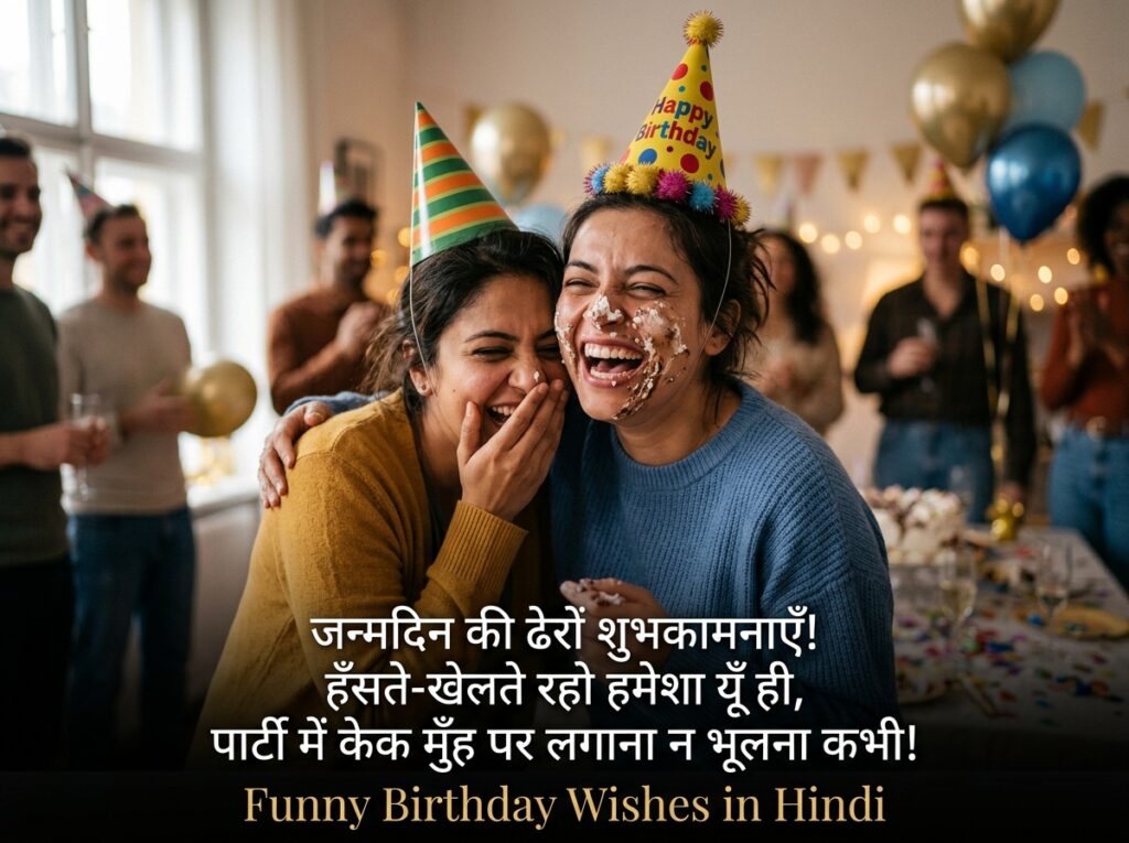 Funny Birthday Wishes in Hindi