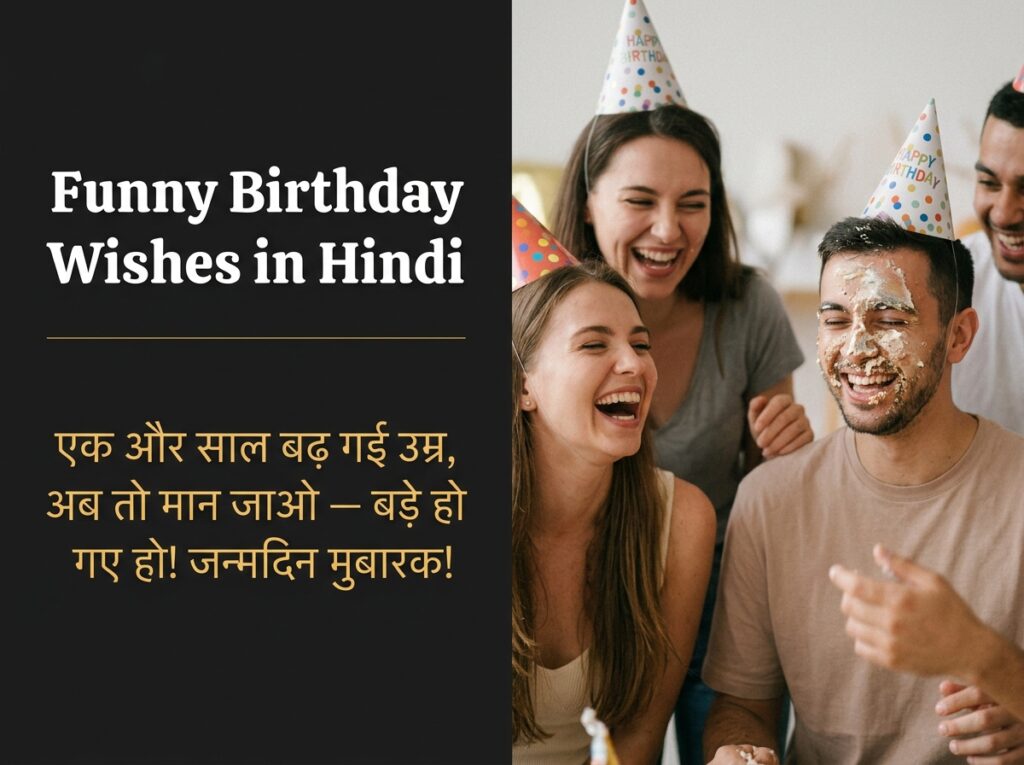 Funny Birthday Wishes in Hindi