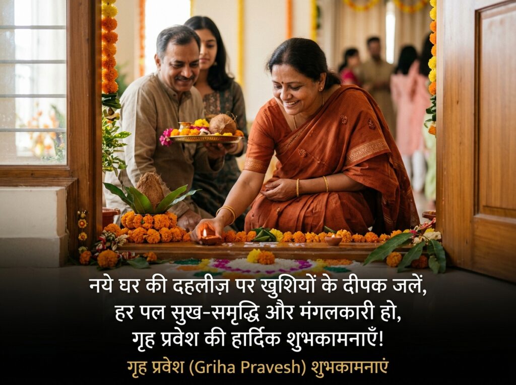 Griha Pravesh (New Home) Wishes in Hindi