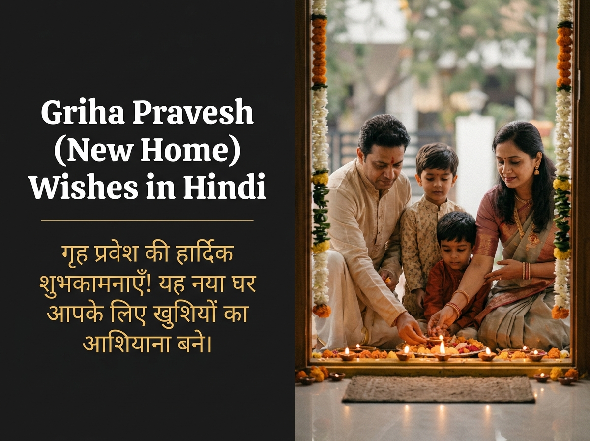 Griha Pravesh (New Home) Wishes in Hindi