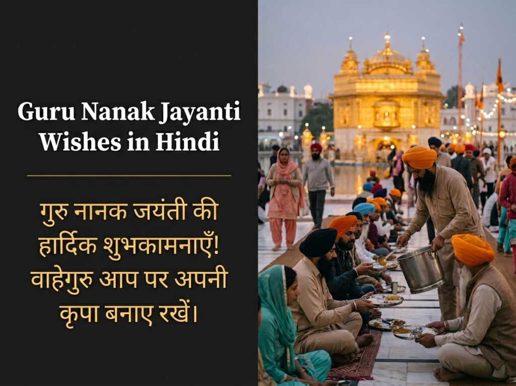 Guru Nanak Jayanti Wishes in Hindi
