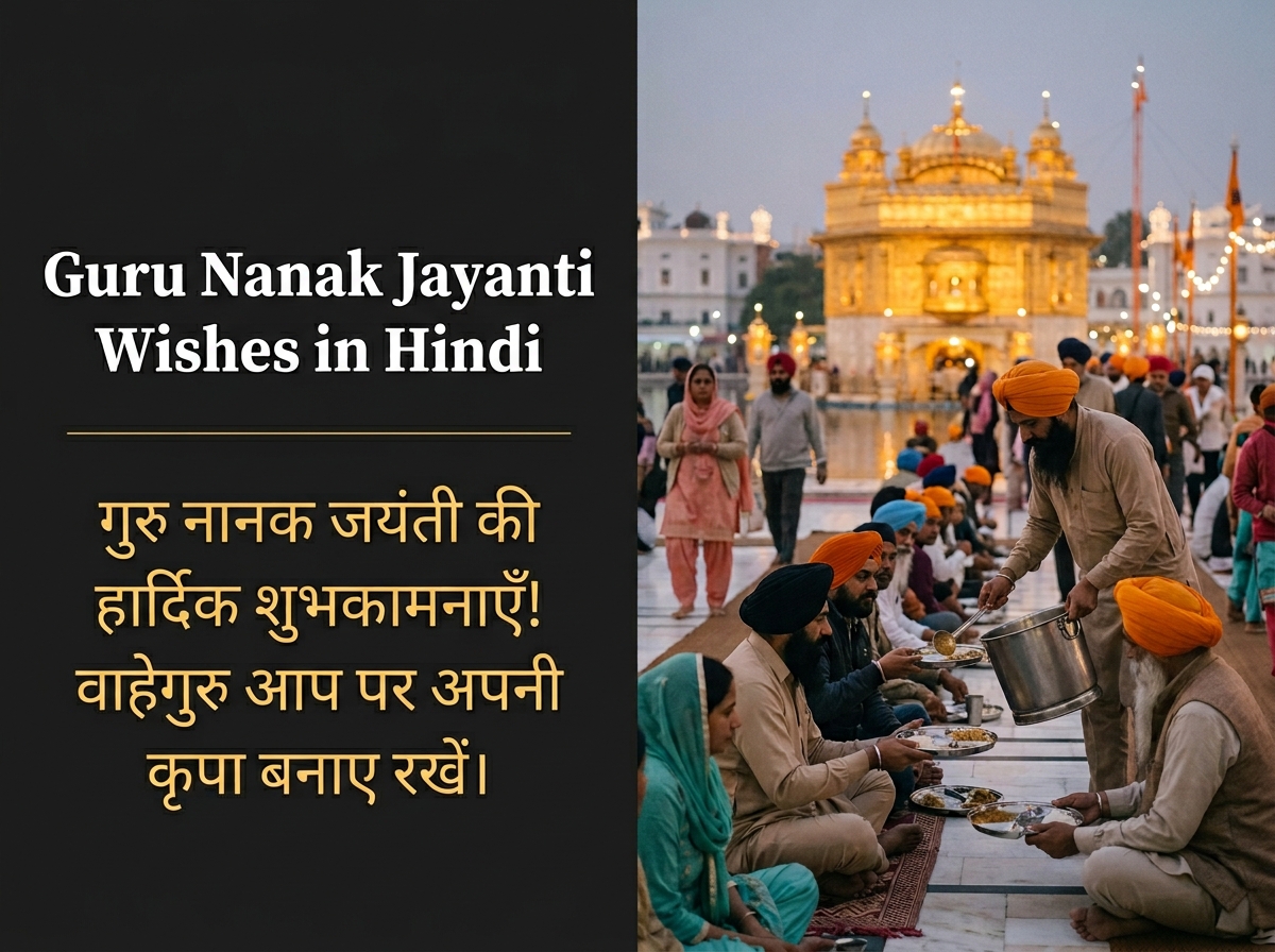 Guru Nanak Jayanti Wishes in Hindi