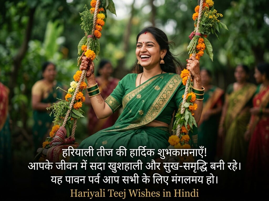 Hariyali Teej Wishes in Hindi