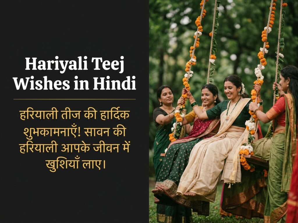 Hariyali Teej Wishes in Hindi