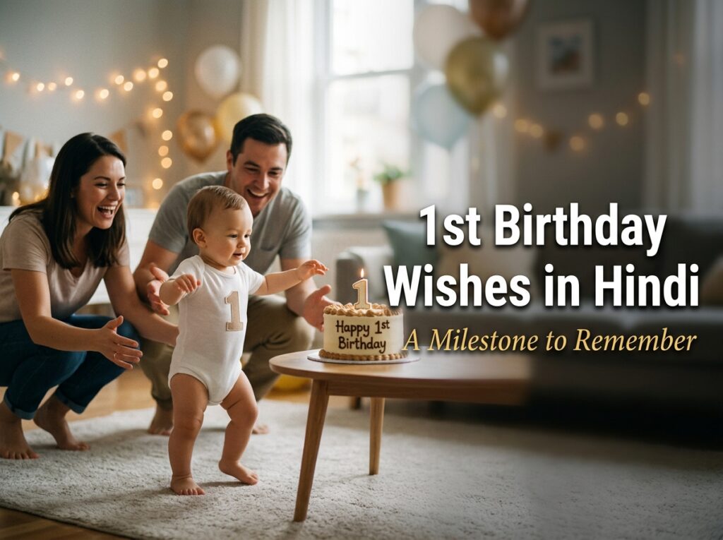 1st Birthday Wishes in Hindi