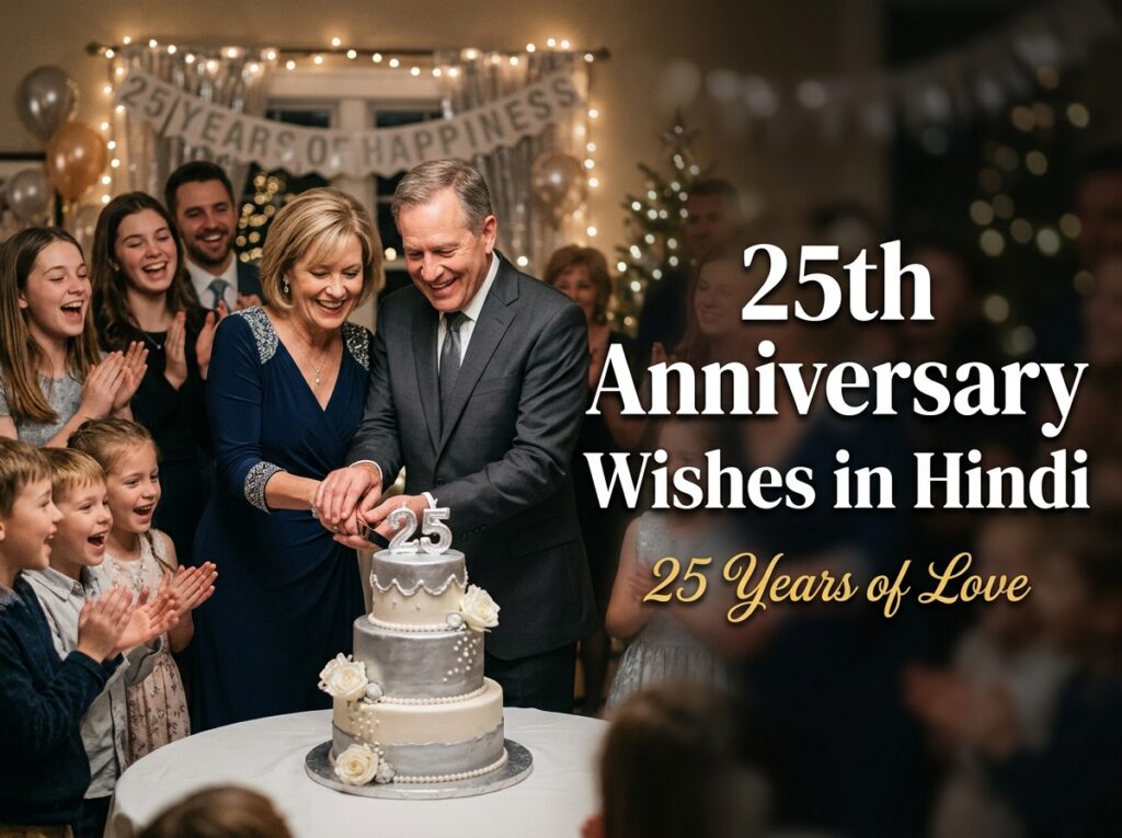 25th Anniversary Wishes in Hindi