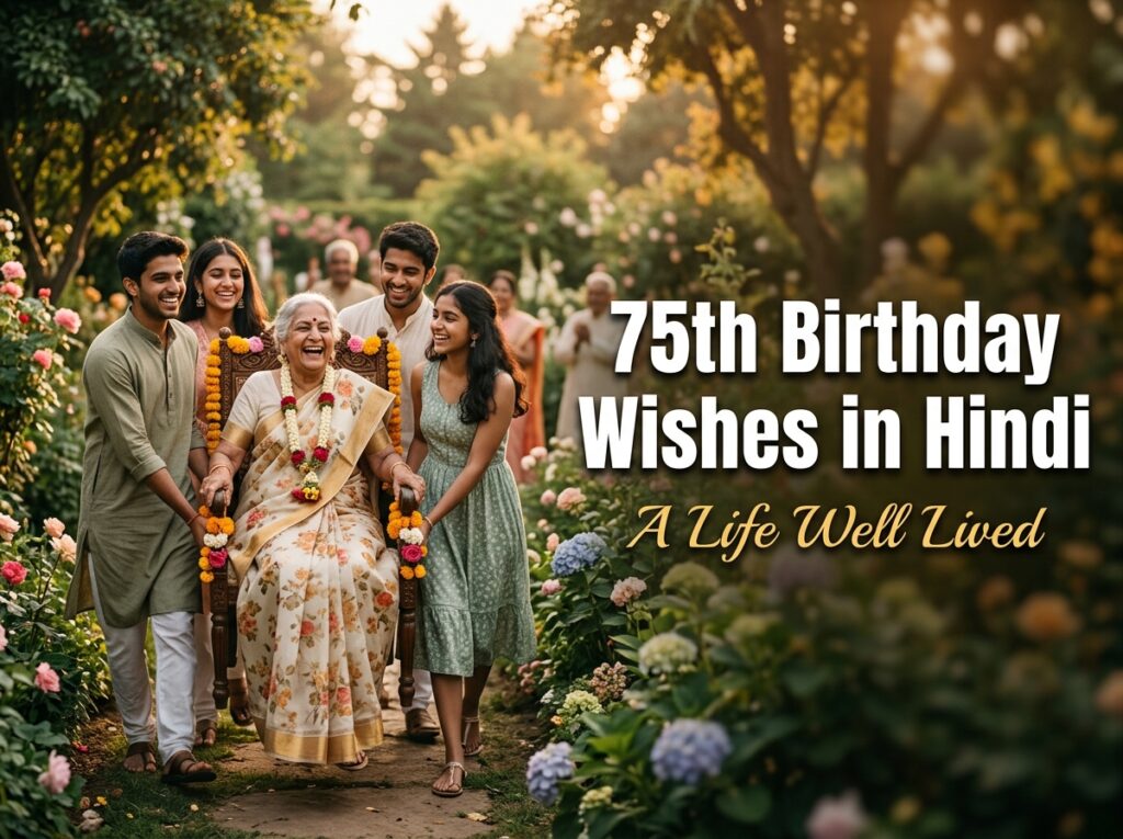 75th Birthday Wishes in Hindi