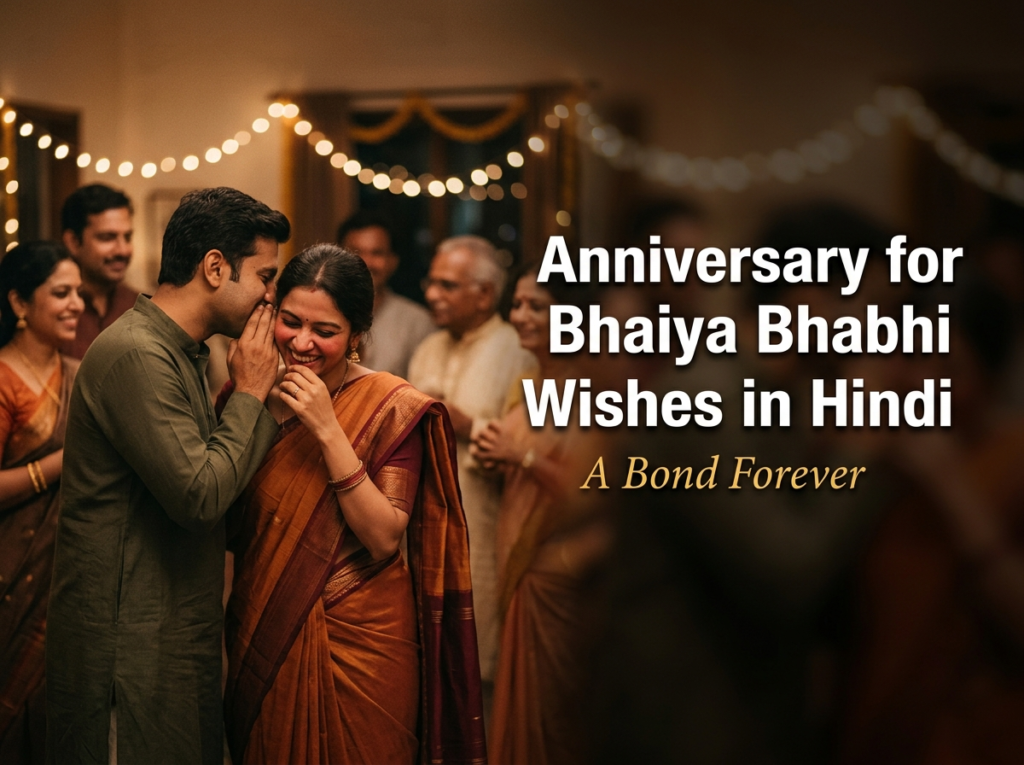 Anniversary Wishes for Bhaiya Bhabhi in Hindi