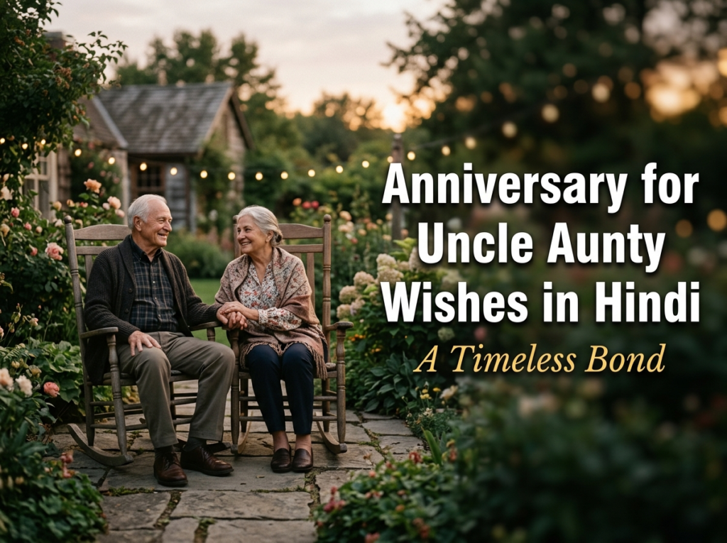 Anniversary Wishes for Uncle Aunty in Hindi